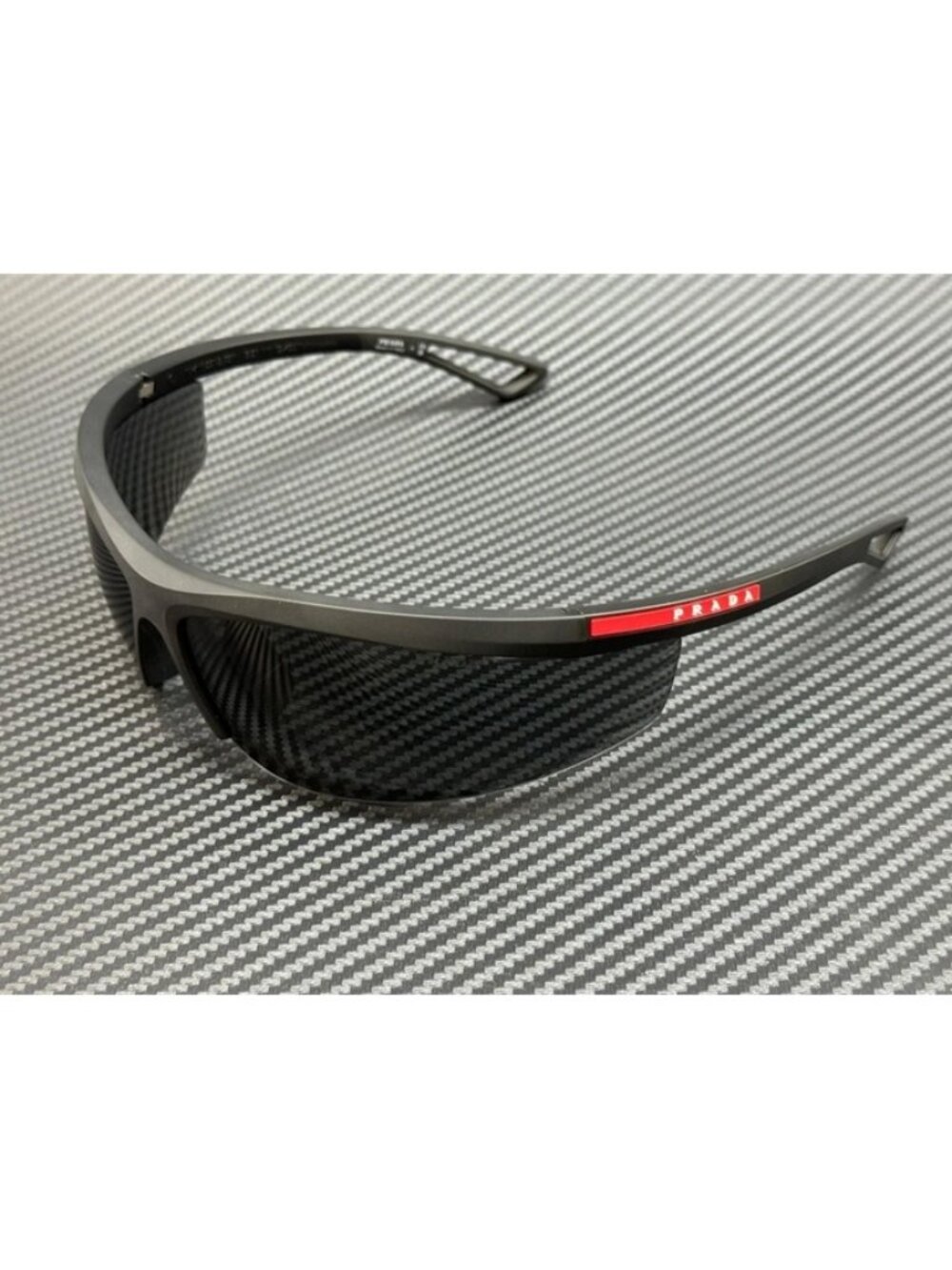 New Prada Linea Rossa Men Black Sunglasses 96-10-130